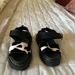 Dr. Marten cow print sandal